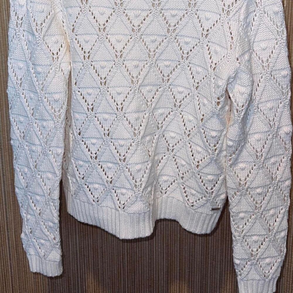 Tommy-hilfiger Women's White and Cream Jumper